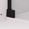 Ronal Sanswiss Cadura ścianka wolnostojąca Walk-in 100 cm czarny mat CAT41000607